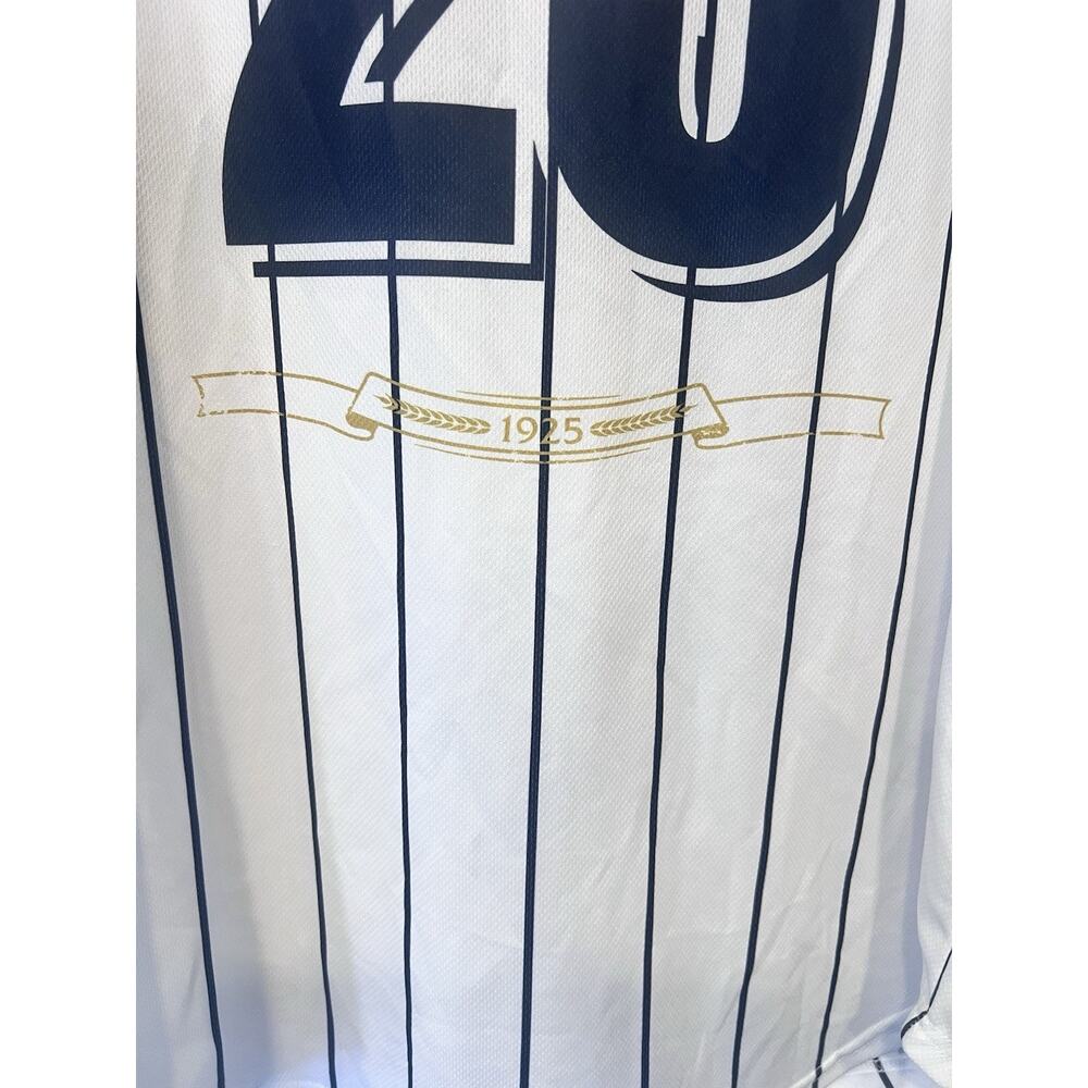 Cerveza Modelo Beer Baseball Jersey Men's Pinstripe Short Sleeve Size XL - Picture 5 of 10